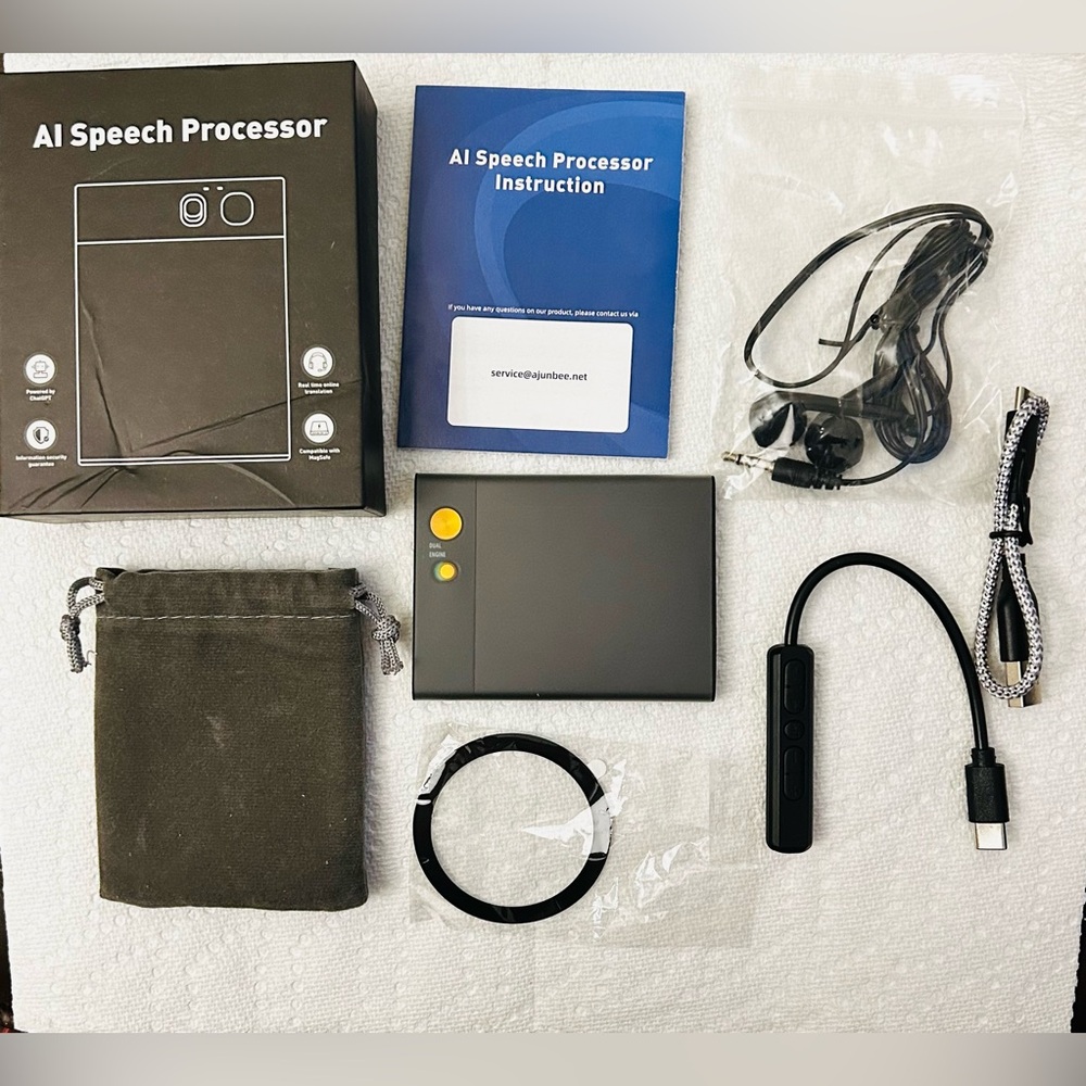 AI Speech Processor /Al voice recorder Kit with Accessories New.